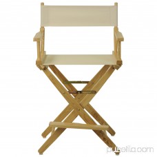 Extra-Wide Premium 24 Directors Chair Natural Frame W/Red Color Cover 563751102